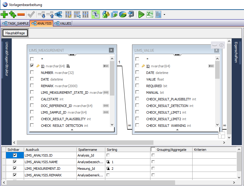 pdv-beas3 Abfragegenerator